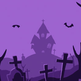 An-animation-of-Flat-background-for-halloween-season