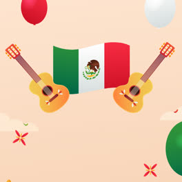 Una-Animación-De-Fondo-Degradado-Para-La-Celebración-Del-Día-De-La-Independencia-De-México.