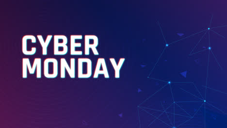 An-animation-of-Flat-polygonal-cyber-monday-background