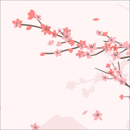 An-animation-of-Cherry-blossom-background