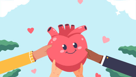 An-animation-of-Flat-illustration-for-world-heart-day-awareness