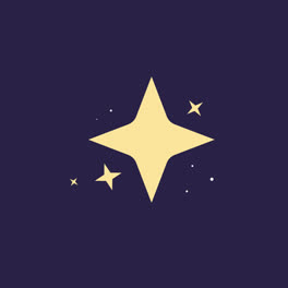 An-animation-of-Flat-sparkling-star-collection