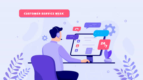 An-animation-of-Flat-customer-service-week-illustration