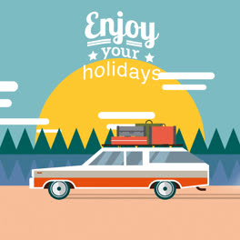 An-animation-of-Enhoy-your-holidays-illustration