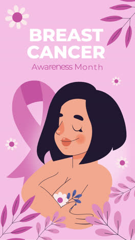 An-animation-of-Flat-social-media-cover-template-for-breast-cancer-awareness-month