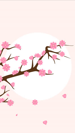 An-animation-of-Cherry-blossom-background