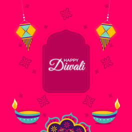 Una-Animación-De-La-Ilustración-De-La-Celebración-Del-Festival-De-Diwali.