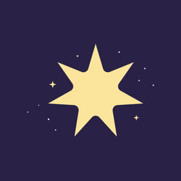 An-animation-of-Flat-sparkling-star-collection