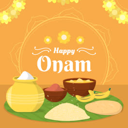 An-animation-of-Flat-indian-onam-illustration