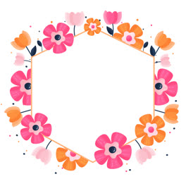 An-animation-of-Hand-drawn-floral-frame-background