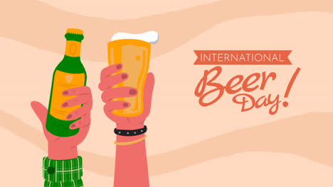 Una-Animación-De-Una-Ilustración-Del-Día-Internacional-De-La-Cerveza-Dibujada-A-Mano