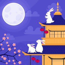 An-animation-of-Flat-background-for-mid-autumn-festival-celebration