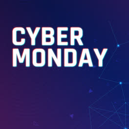 An-animation-of-Flat-polygonal-cyber-monday-background