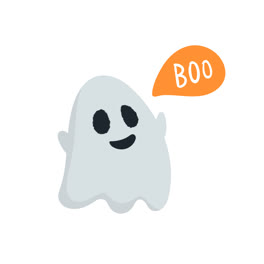 An-animation-of-Flat-halloween-element-collection-on-white-background