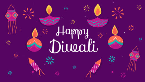 An-animation-of-Diwali-concept-with-flat-design-background