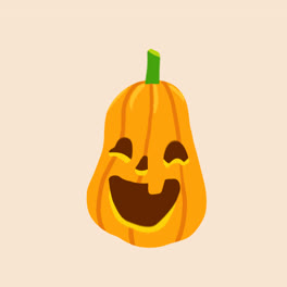 An-animation-of-Halloween-pumpkins-collection-in-flat-design