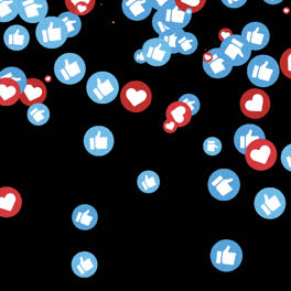 Eine-Animation-Eines-Facebook-Hintergrunds-Mit-Likes-Und-Herzen