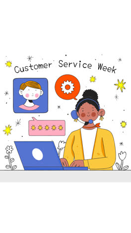 An-animation-of-Hand-drawn-customer-service-week-illustration