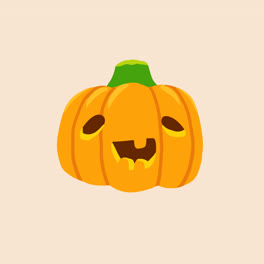 An-animation-of-Halloween-pumpkins-collection-in-flat-design