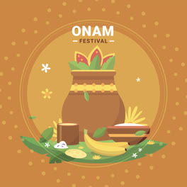 An-animation-of-Flat-indian-onam-illustration