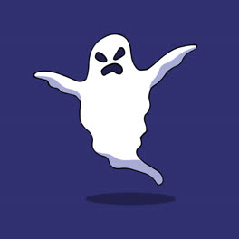 An-animation-of-Lovely-hand-drawn-halloween-ghost-collection