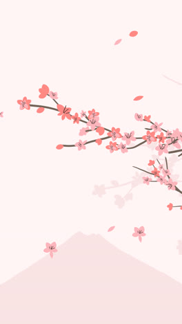 An-animation-of-Cherry-blossom-background