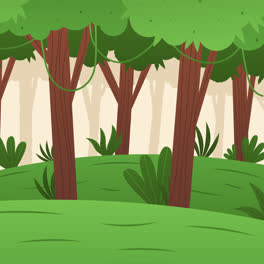 An-animation-of-Organic-flat-jungle-background