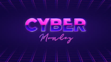 Una-Animación-De-Fondo-De-Cyber-Monday-Con-Diseño-Plano