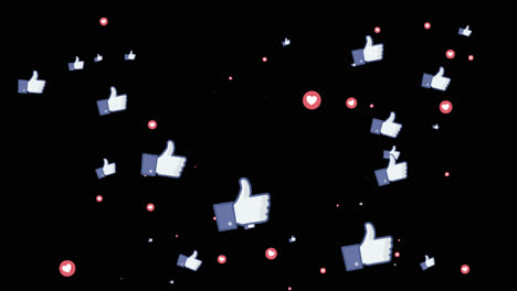 Eine-Animation-Eines-Facebook-Hintergrunds-Mit-Herzen-Und-Likes