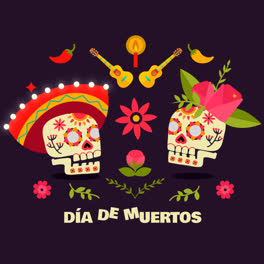 An-animation-of-Mexican-festivity-background