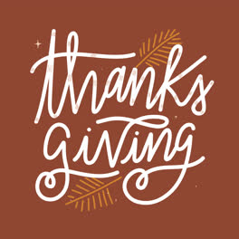 An-animation-of-Flat-thanksgiving-celebration-text-illustration