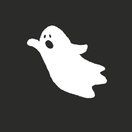 An-animation-of-Flat-halloween-animated-ghost-collection