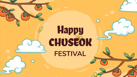 Una-Animación-De-Un-Fondo-Dibujado-A-Mano-Para-La-Celebración-Del-Festival-Chuseok-De-Corea.