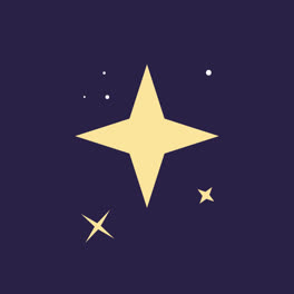 An-animation-of-Flat-sparkling-star-collection