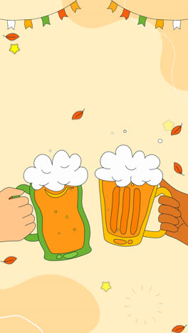 Una-Animación-De-Fondo-Dibujado-A-Mano-Para-La-Celebración-Del-Día-Internacional-De-La-Cerveza.