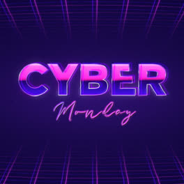 Una-Animación-De-Fondo-De-Cyber-Monday-Con-Diseño-Plano