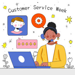 An-animation-of-Hand-drawn-customer-service-week-illustration