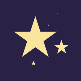 An-animation-of-Flat-sparkling-star-collection