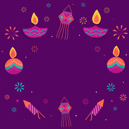 An-animation-of-Diwali-concept-with-flat-design-background