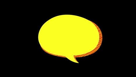 cartoon-Comic-Bubble-speech-copy-space-loop-Animation-video-with-alpha-channel.