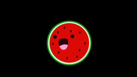 watermilon-emoji-icon-loop-Animation-video-transparent-background-with-alpha-channel