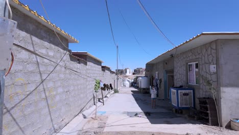 Sharya-Refugee-Camp-cement,-modular-housing-near-Duhok,-Kurdistan-Iraq