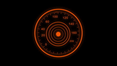 Motordrehzahl-Geschwindigkeitsmesser,-Leistungstachometer-Konzept,-Schleifenanimation-Mit-Alphakanal