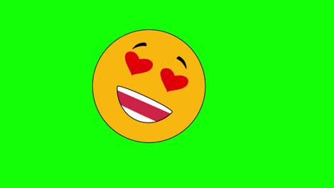 Herz-Auf-Auge-Emoji-Loop-Animationsvideo-Transparenter-Hintergrund-Mit-Alphakanal