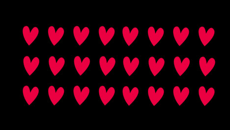 hand-drawn-red-heart-or-love-concept-seamless-Loop-animation-with-Alpha-Channel