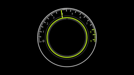 Motordrehzahl-Geschwindigkeitsmesser,-Leistungstachometer-Konzept,-Schleifenanimation-Mit-Alphakanal