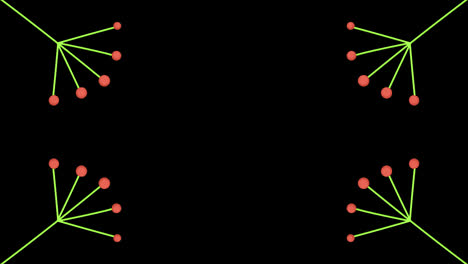 Rahmenanimation-Mit-Tropischen-Sommerblumen-Und-Einer-Loop-Animation-Mit-Kopierbereich-Und-Alphakanal