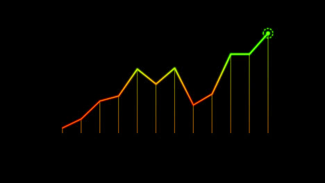 Animación-En-Bucle-De-Concepto-De-Gráfico-De-Barras-Digitales-De-Negocios-Financieros-Infográficos-Con-Canal-Alfa