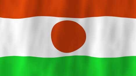 Niger-flag-country-animation-3D-symbol-design-waving-in-wind-movement-national-patriotism-world-culture-emblem-banner-West-Africa-orange-white-green