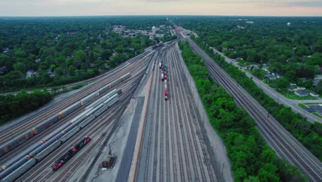 Panorama-Des-Güterbahnhofs:-Das-Herzstück-Des-Amerikanischen-Logistiknetzwerks-In-Einem-Vorort-Von-Chicago